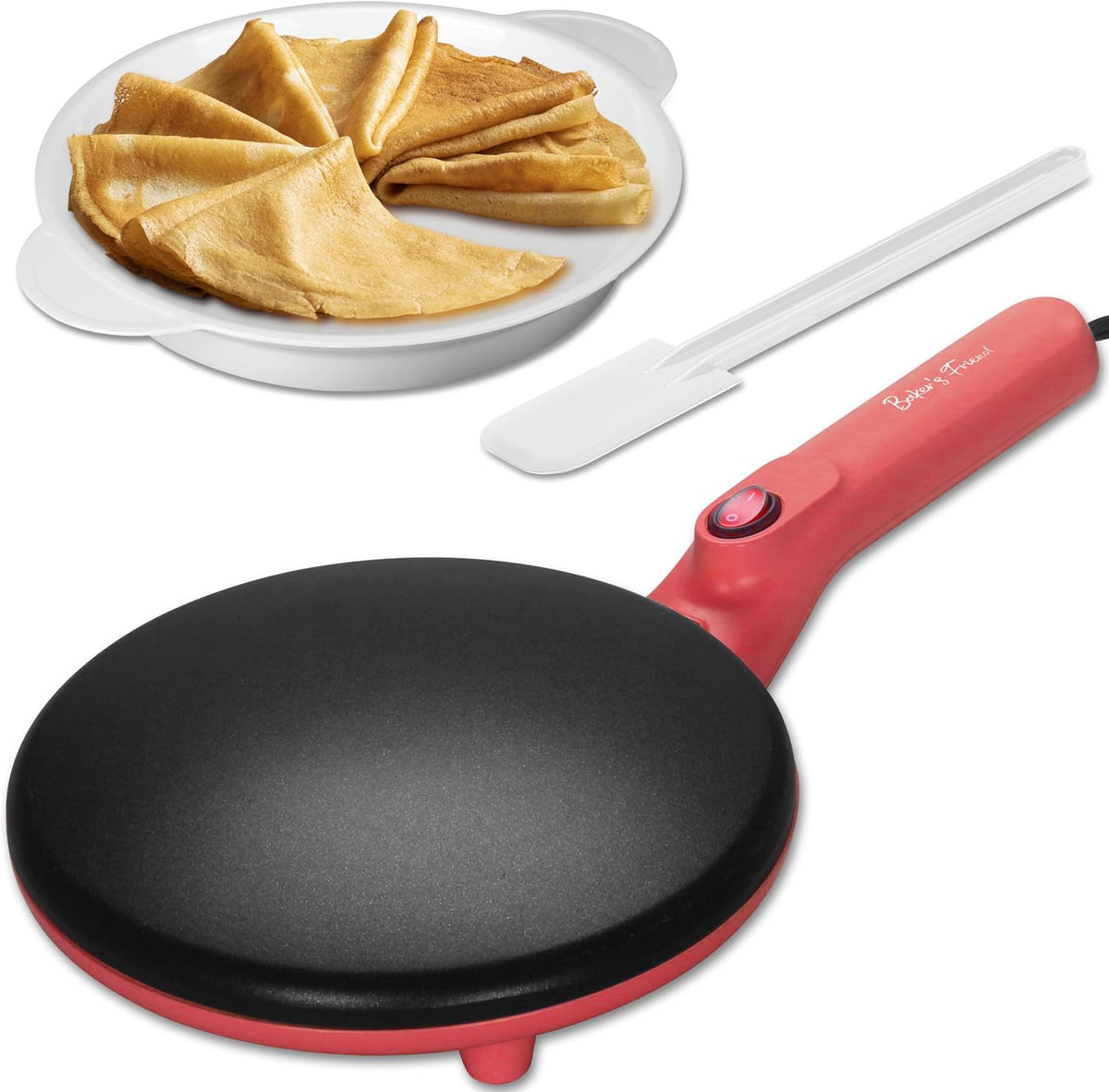 Crêpière électrique portable