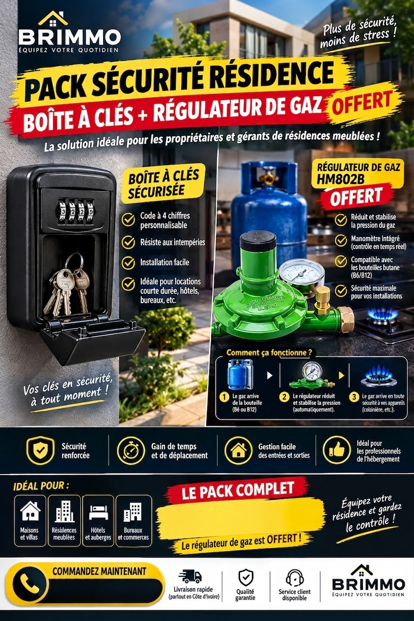 PACK Boîte à Clés + Régulateur de Gaz OFFERT